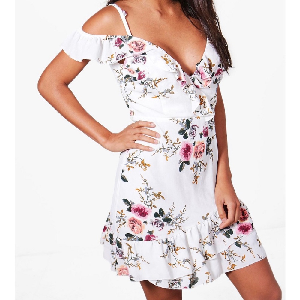 Off The Shoulder Floral Dress